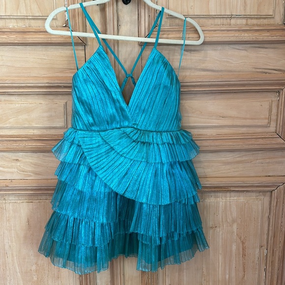 LUXXEL Tulle mini cocktail dress - Picture 5 of 7